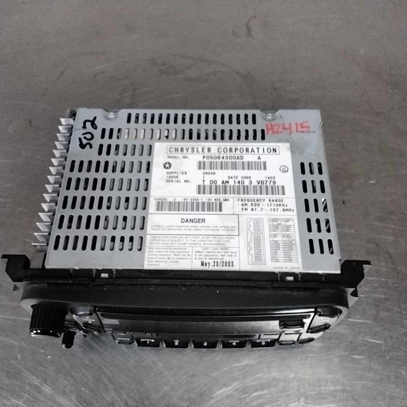 2002-2007 Dodge Caravan Audio & Visual Equip.(radio) OEM#05064300AD