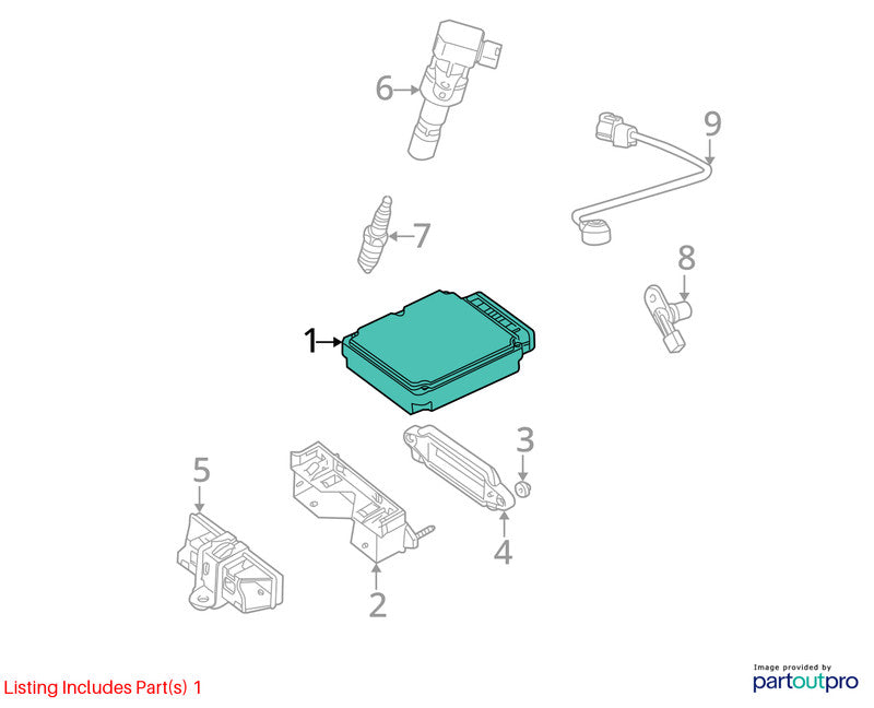 2002-2003 Jaguar X-Type Engine/motor Brain Box OEM#C2S30255