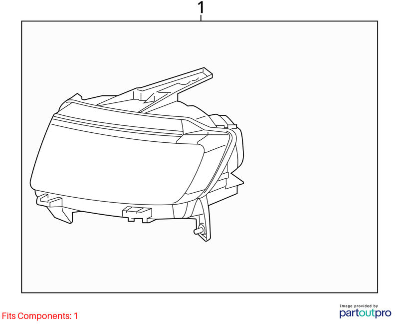 2011-2017 Jeep Compass Left Headlamp Assembly OEM #68171215AC #114-133