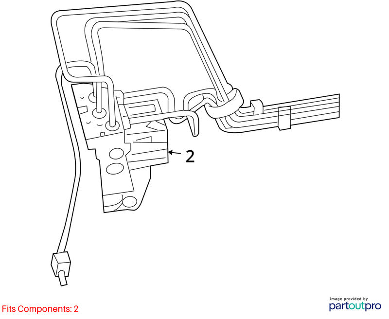 2014-2017 Jeep Compass Anti-lock Brake Parts Assembly OEM# 68067060AA