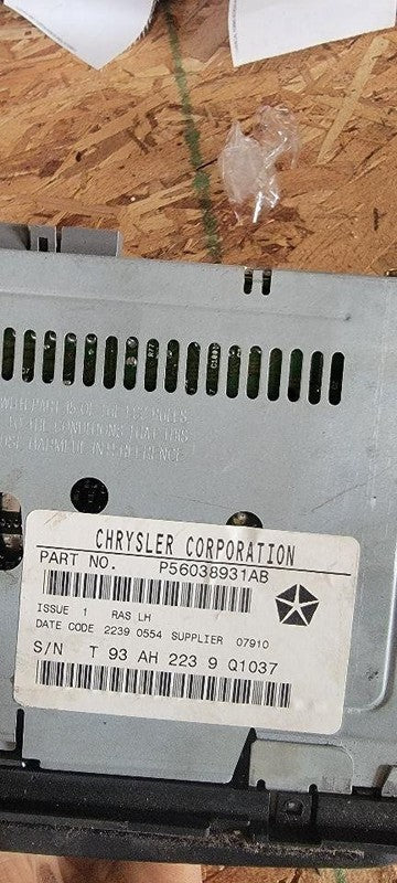 Audio & Visual Equip.(radio) JEEP GRAND CHEROKEE 99 00 01 02