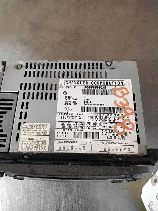 Audio & Visual Equip.(radio) CHRYSLER LHS 99 00 01