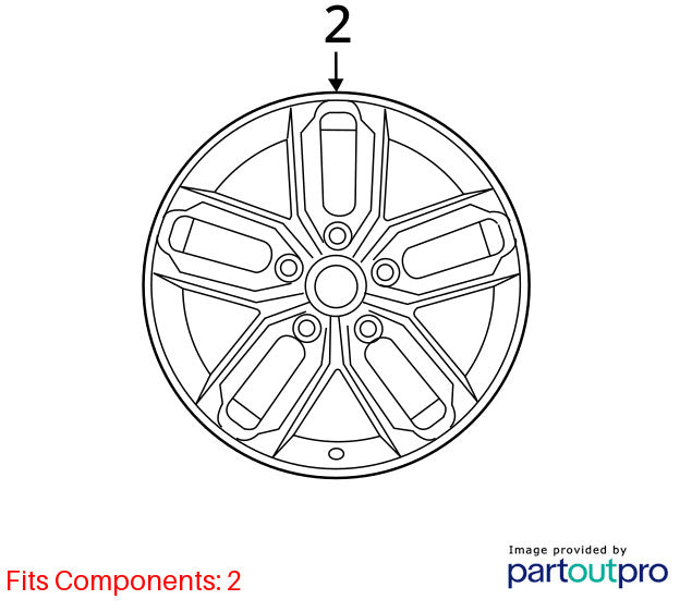 2011-2013 KIA Optima Wheel OEM# 529102T350 #560-74638A