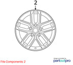 2011-2013 KIA Optima Wheel OEM# 529102T350 #560-74638A