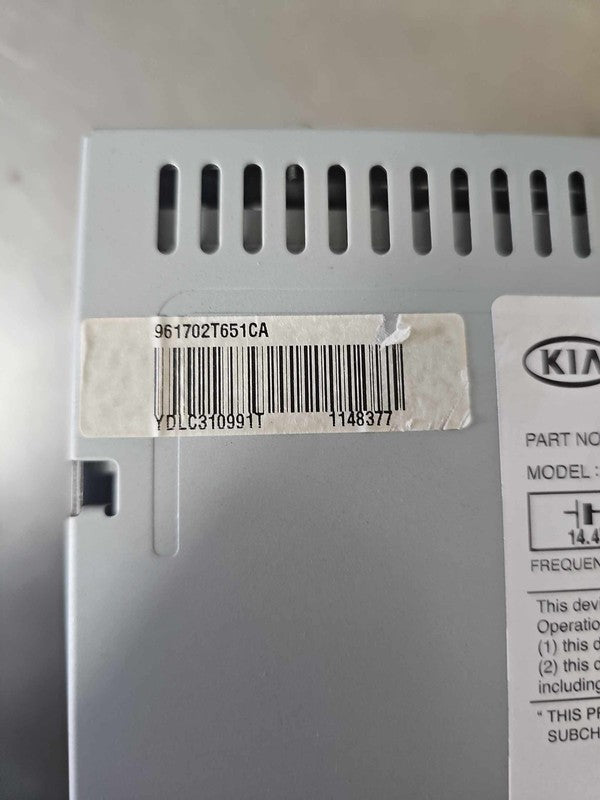 2011-2013 Kia Optima Audio & Visual Equip.(radio) OEM#R61702T651CA