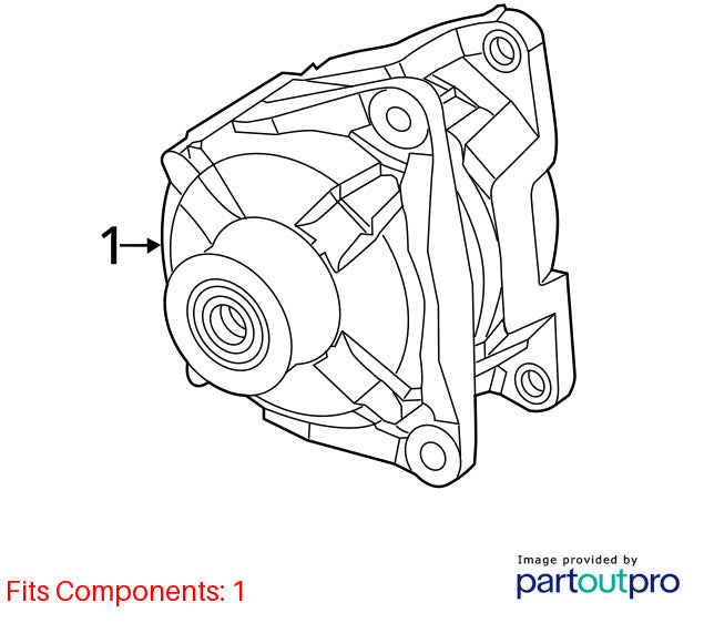 2003-2024 Dodge Pickup 2500 Alternator OEM#4801768AE