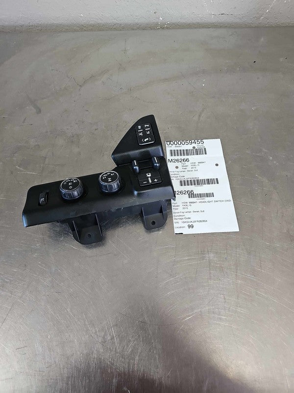 2015-2019 GMC Yukon XL 1500 Headlight Switch (dash Mtd) OEM#84472676