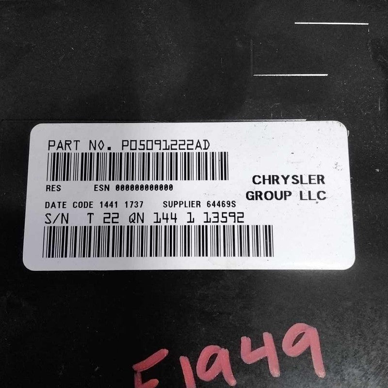 2011-2012 Jeep Patriot Audio & Visual Equip.(radio) OEM#05091222AD