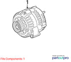 2003-2004 Suburban 1500 Alternator OEM#19244751