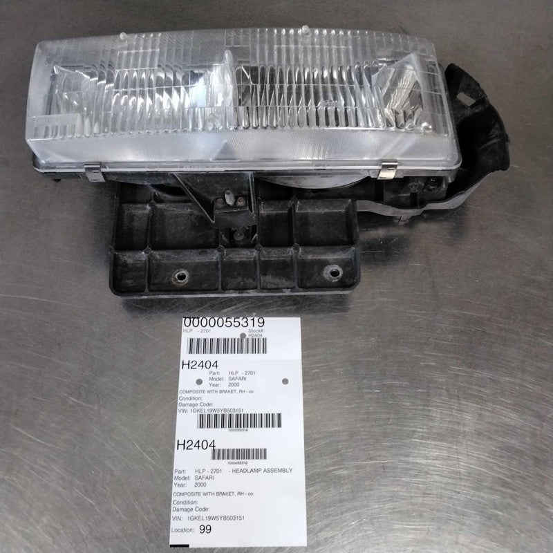 1995-2005 GMC Safari Right Headlamp Assembly OEM#16524092