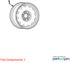 2007-2017 Jeep Patriot Wheel OEM#YX87S4AAA