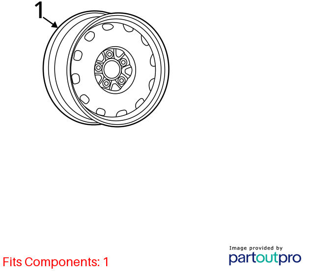 2007-2017 Jeep Patriot Wheel OEM#YX87S4AAA