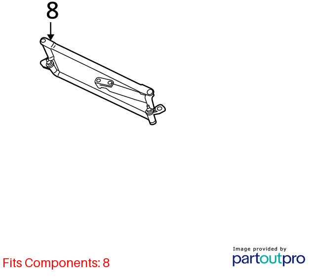 Wiper Trans. Linkage JETTA EXCEPT GLI 05 06 07 08 09 10 11 12 13 14