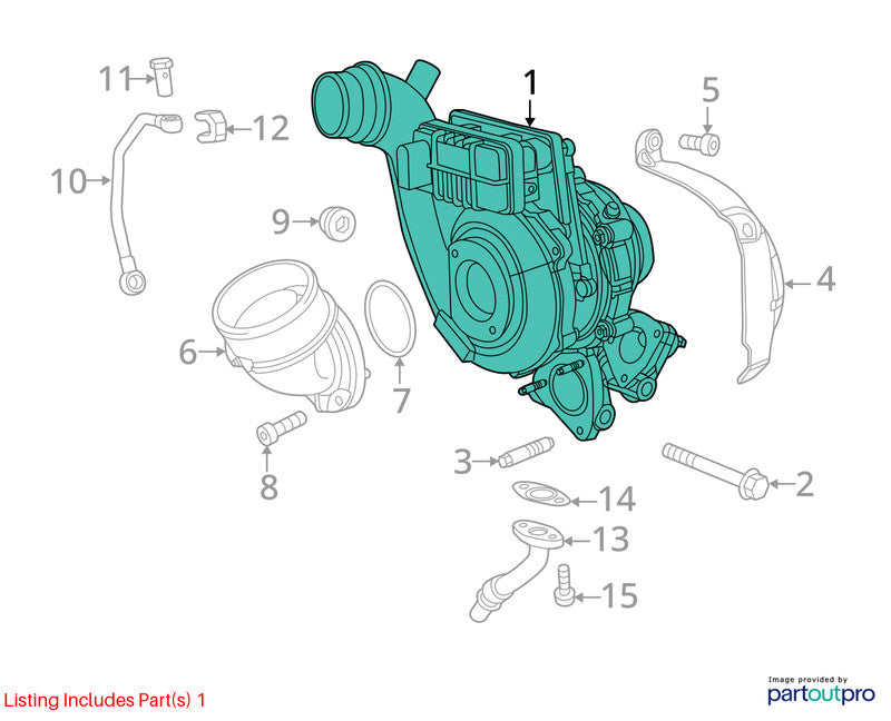 2014-2017 Dodge Pickup 1500 Turbo/supercharger OEM#68211213AD