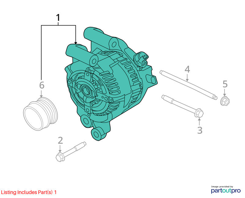 2013-2019 Ford Escape Alternator OEM#CJ5Z10346F