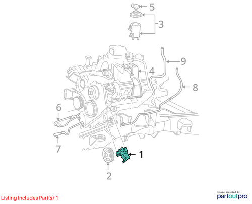 1997-2001 Ford Pickup F150 Power Steering Pump/motor OEM#F85Z3A674ABRM