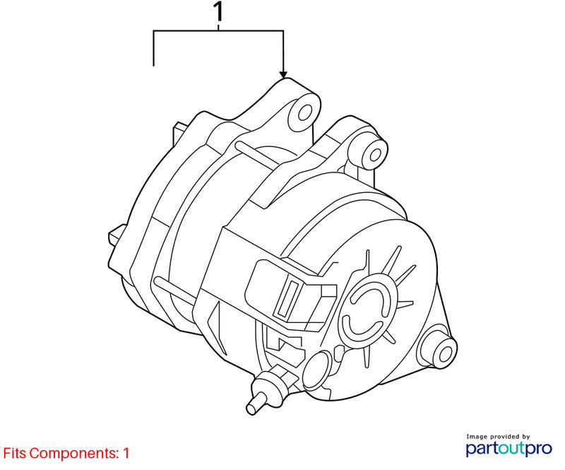 2014-2017 Mazda 3 Alternator OEM#PE0118300R00
