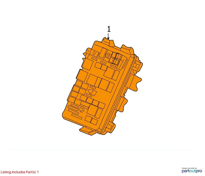 2006-2008 Pontiac Grand Prix Engine Fuse Box OEM#25790583