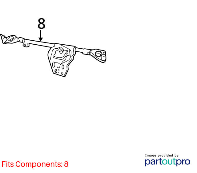 Wiper Trans. Linkage SAAB 900 & TURBO 94 95 96 97 98