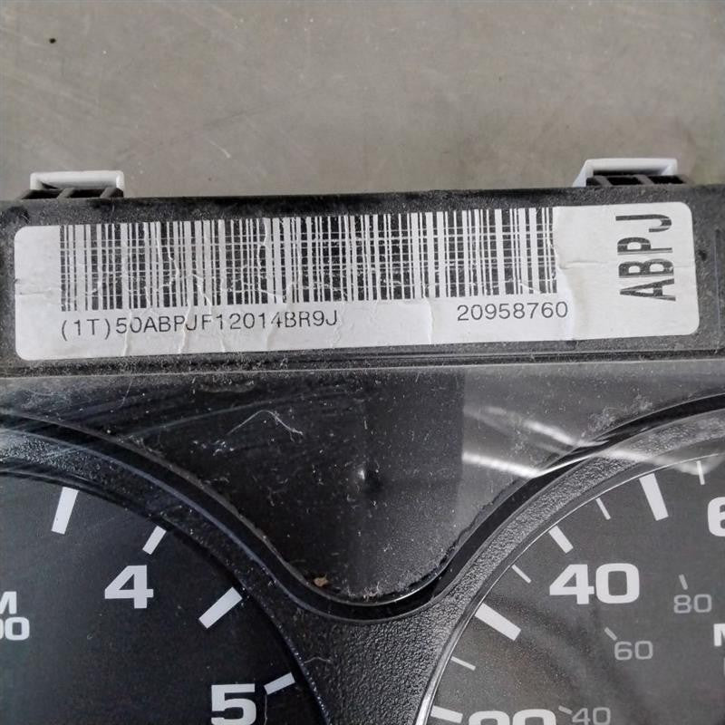 Speedometer CHEVY SILVERADO 1500 08 09 10 11 12 13