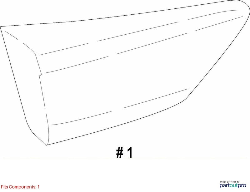 2018-2019 Subaru XV Crosstrek Right Liftgate Tail Light Assembly OEM# 
