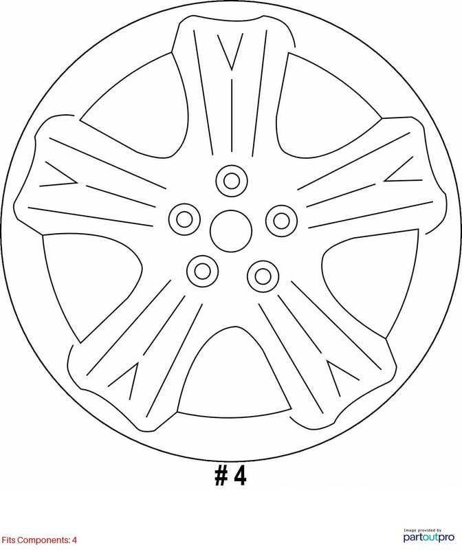 2005-2007 Subaru Legacy Wheel OEM# 28111AG05A #560-68739A
