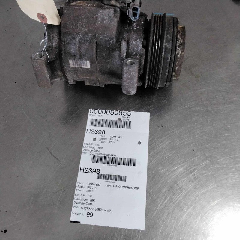 2011-2013 Chevrolet Silverado 1500 A/c Air Compressor OEM#37183467